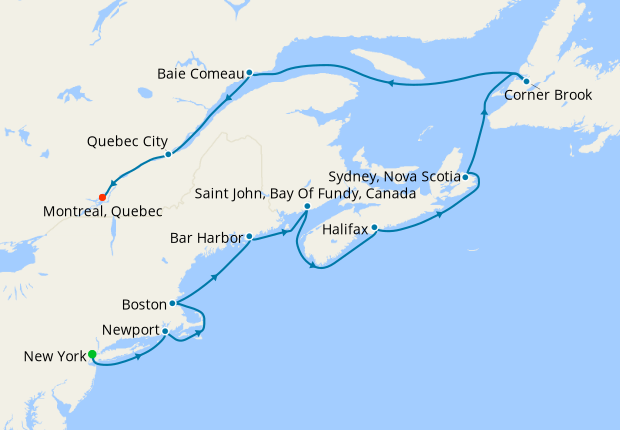 Passage on the St. Lawrence - New York to Montreal