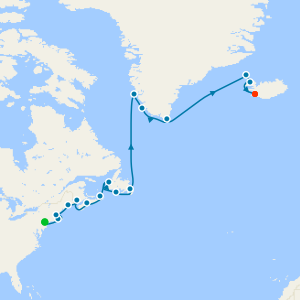Northbound from New England - New York to Reykjavik