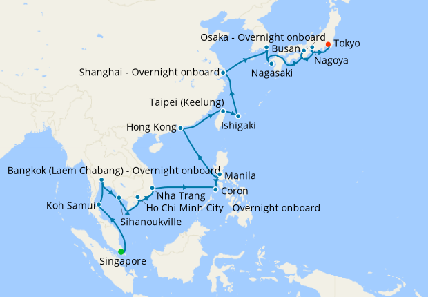 The Magic of Asia - Singapore to Tokyo