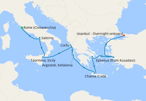 Summer on the Aegean - Rome to Istanbul