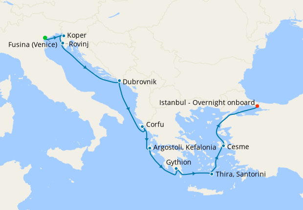 Jewels of the Med from Venice to Istanbul
