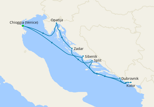 Croatia Intensive Voyage from Venice