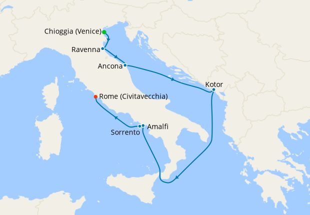 Italy Intensive Voyage from Venice to Rome
