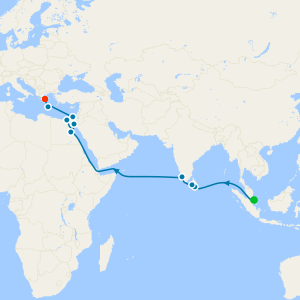Spice Route Voyage from Singapore to Athens