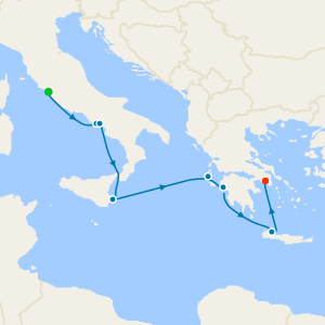 Italy & Greece Voyage from Rome