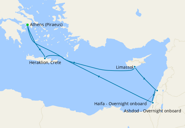 Israel Intensive Voyage from Athens