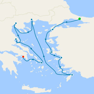 Greece, Turkey & Bulgaria Voyage from Istanbul