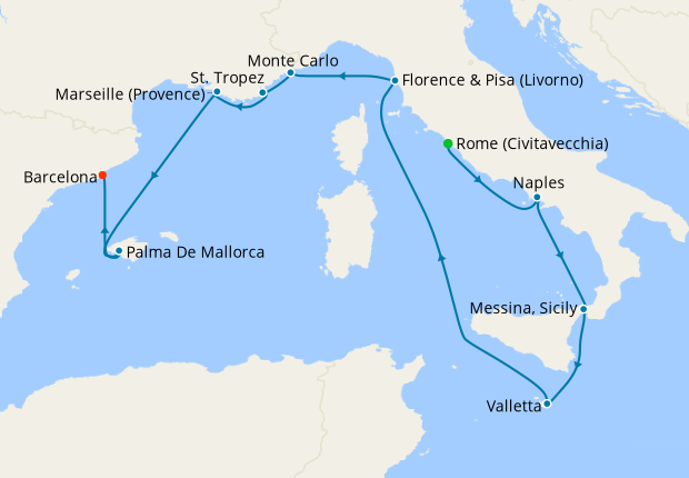 Roman Rivieras from Rome to Barcelona