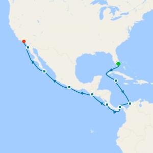 Inaugural Panama Canal from Miami to Los Angeles