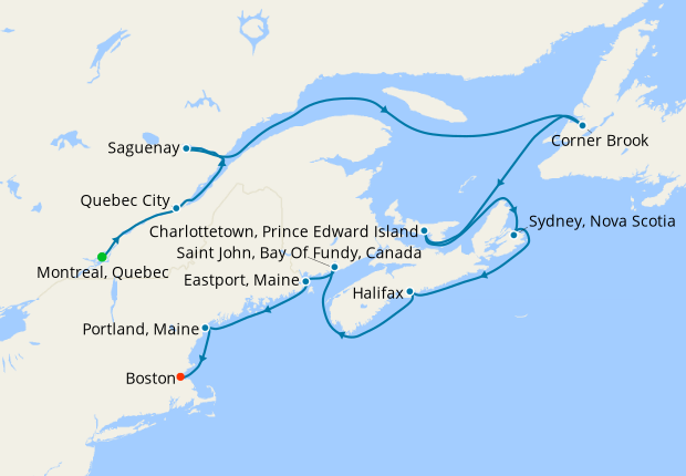 Maritimes & Colonial Landmarks from Montreal to Boston