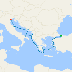 HOT Aegean & Adriatic Wonders from Istanbul to Venice