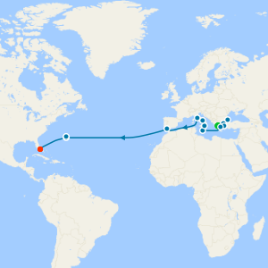 Ultimate Transatlantic Journey from Athens to Miami