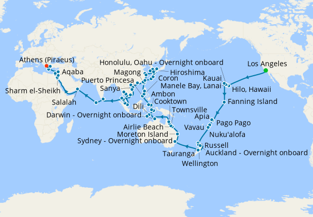 Extraordinary Horizons - 2024 Full World Cruise