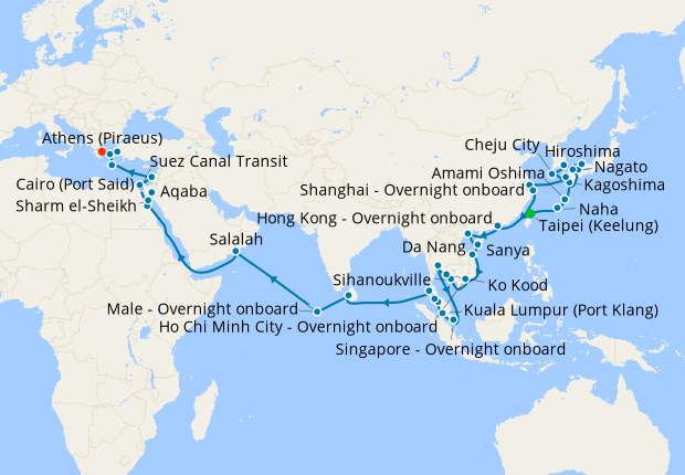 Route of Ancient Empires from Keelung