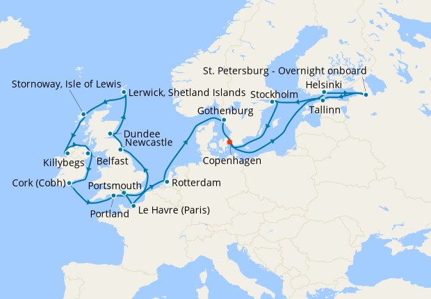 British Isles & Northern Europe Magic from Portsmouth to Copenhagen