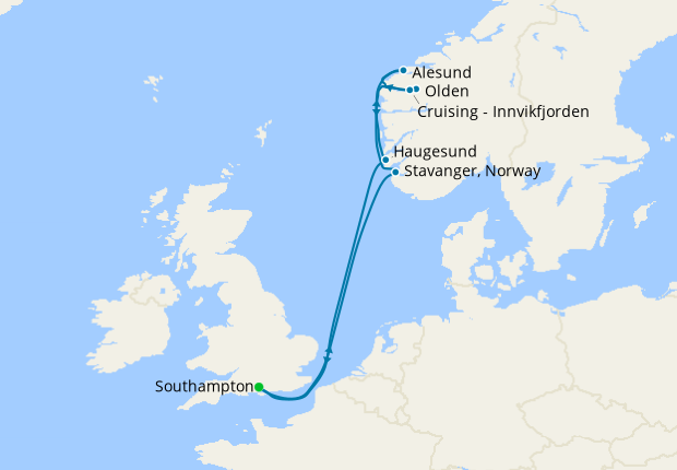 cruise itinerary from southampton 2023