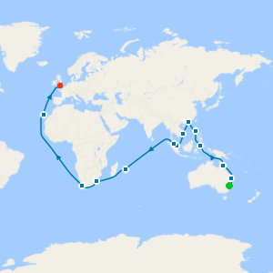 Classic Southern Hemisphere Journey from Sydney to Southampton