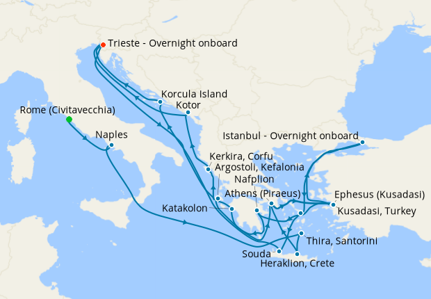 Greek Odyssey & Mediterranean Empires from Rome