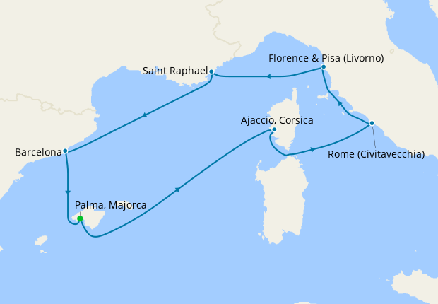 Maiden Voyage Highlights of the Med from Majorca