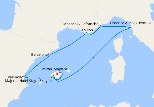Mediterranean Medley & 3 Nt Majorca Stay