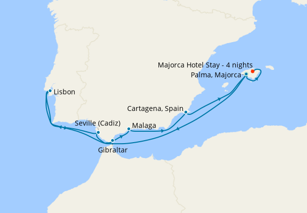 Discover Iberia & 4 Nt Majorca Stay