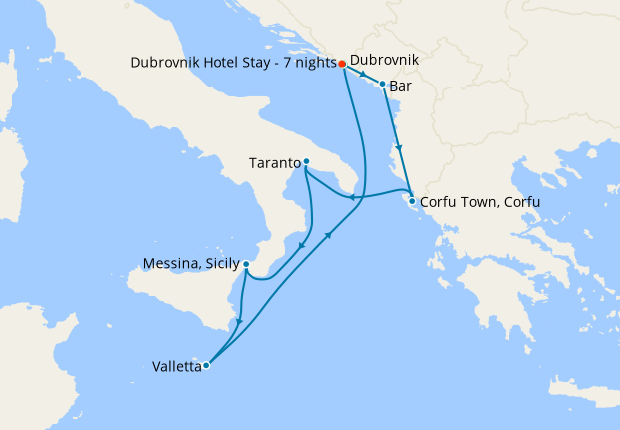 Sail Three Seas & 7 Nt Dubrovnik Stay