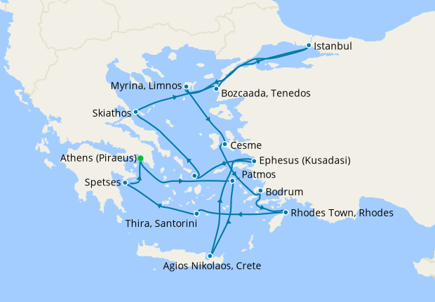 Eastern Mediterranean Gem - Athens Roundtrip