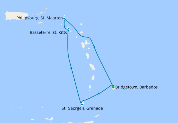 Southern Caribbean from Bridgetown