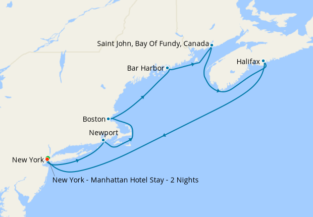 10 day cruises from nyc