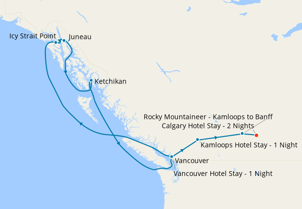 The Calgary Stampede, Alaska Cruise & Rocky Mountaineer Tour