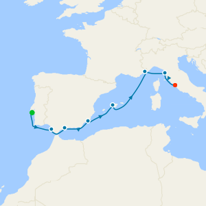 Iberia & Western Mediterranean from Lisbon