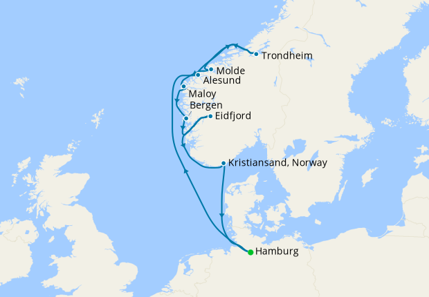 Norwegian Fjords from Hamburg