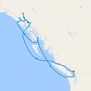 Alaskan Inside Passage from Vancouver with Stay