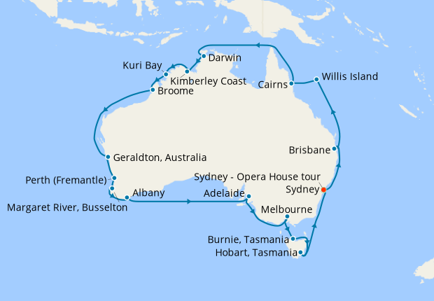 holland america australia circumnavigation cruise 2023