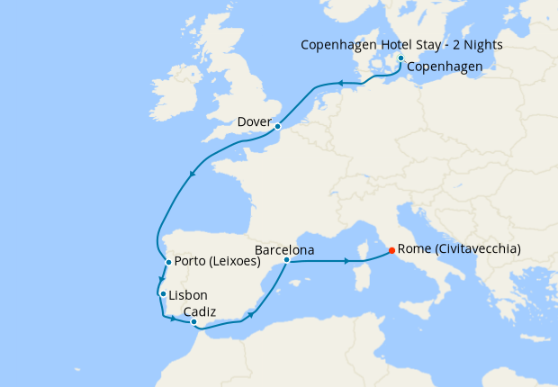 Iberian Adventure from Copenhagen with Stay