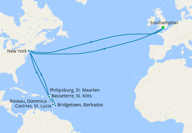 no fly caribbean cruises from southampton 2023