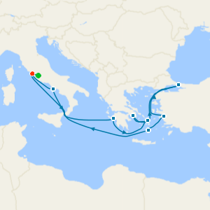 Italy, Turkey & Greek Islands from Rome with Stay