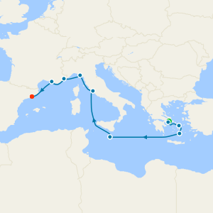 Greece, Italy & France from Athens with Stay