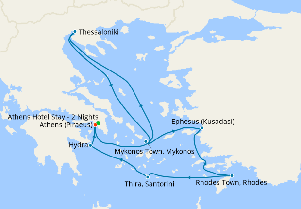 Greek Isles from Athens with Stay