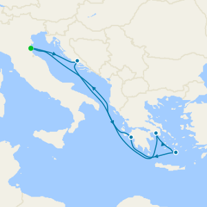 FREE BALCONY UPGRADE Greece & Croatia from Ravenna