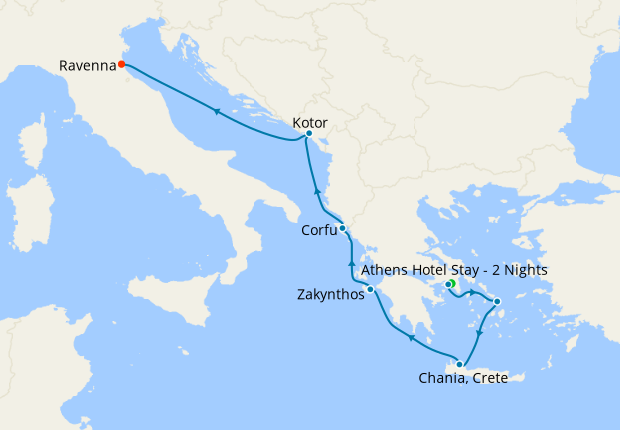 Greek & Adriatic from Athens with Stay