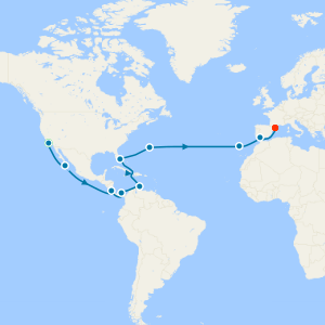 Panama Canal & Transatlantic Crossing from Los Angeles with Stay