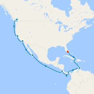 Panama Canal with Vancouver & Miami Stays
