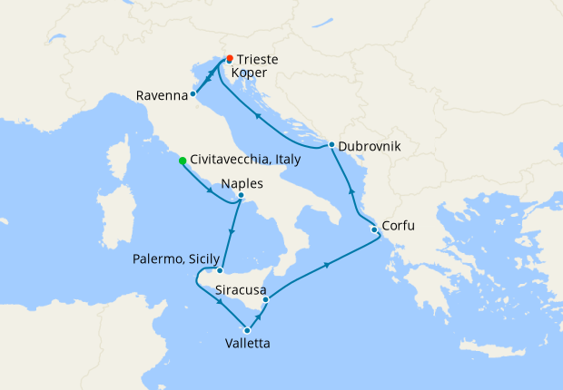 italy croatia cruise 2023