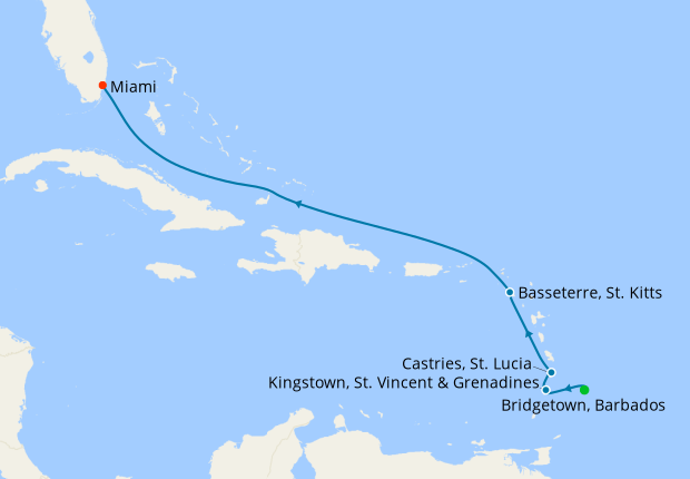 cruise barbados to miami