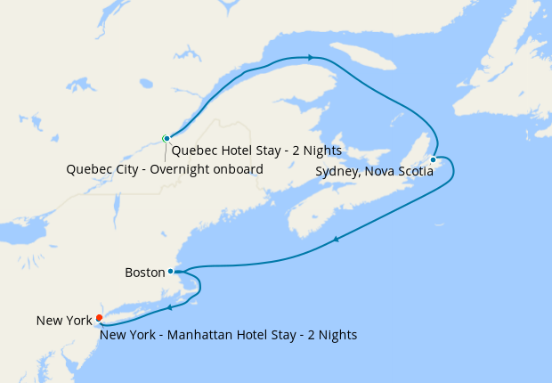 New England & Canada with Quebec and New York Stays