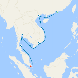 Vietnam & Thailand from Hong Kong to Singapore with Stays