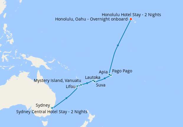 map fiji to hawaii        <h3 class=