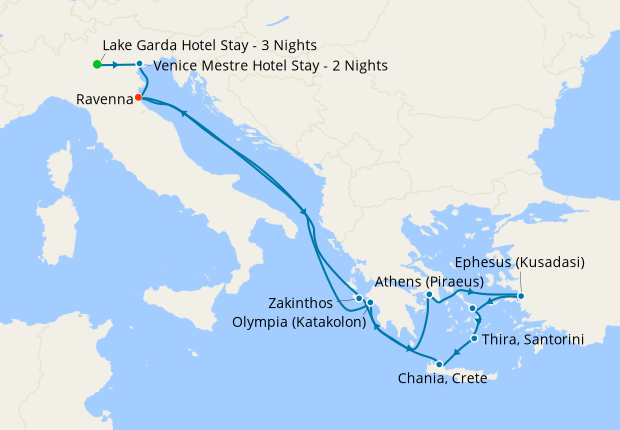 Lake Garda & Venice Stay with Venice, Turkey & Greek Islands