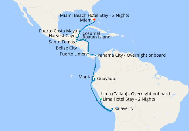 South America Luxury Cruise - Lima (Callao) to Buenos Aires on Dec 20, 2023